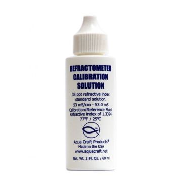 Seawater 35 ppt Refractometer Salinity Calibration Solution - 60 ML - Aquacraft