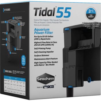 Tidal 55 HOB Power Filter (Up to 55 Gal) - Seachem