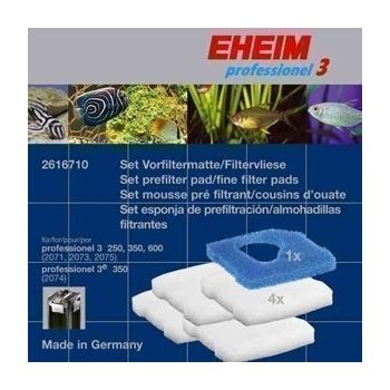 Replacement Pad Set for All Pro3, Ultra and Pro 4 Filters 1 Blue, 4 White Pads - Eheim